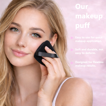 Ausmary® Ribbon Soft Velvet Triangle Powder Puff