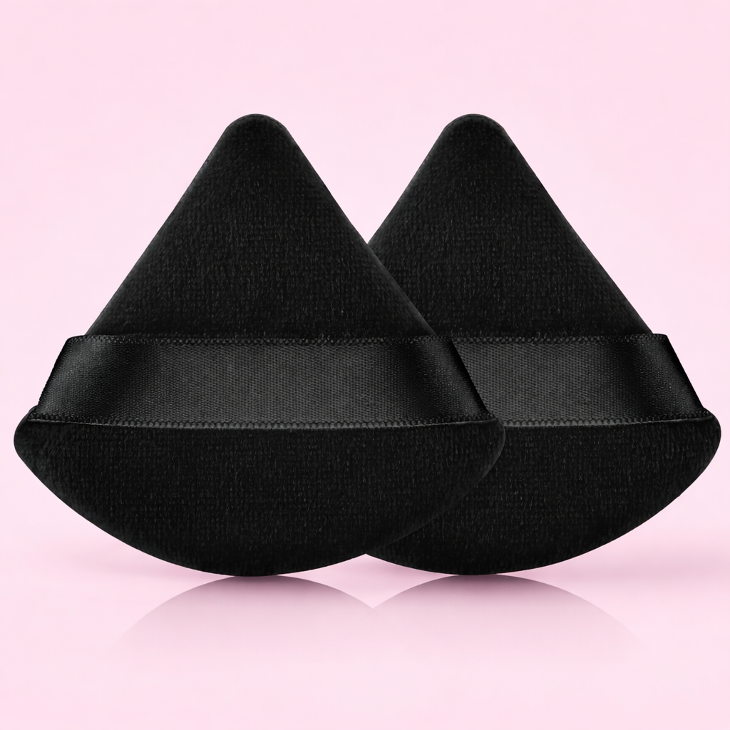 Ausmary® Ribbon Soft Velvet Triangle Powder Puff