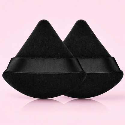 Ausmary® Ribbon Soft Velvet Triangle Powder Puff