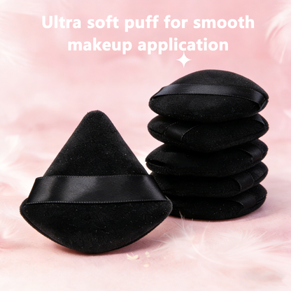 Ausmary® Ribbon Soft Velvet Triangle Powder Puff